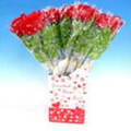 Battery Operated Light Up Red Rose